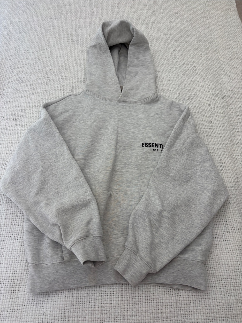 ESSENTIALS light gray hoodie